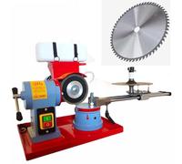 Affûteuse de lames de scie circulaire, outil électrique 370 W avec injection deau, angle réglable, 2580 tr/min la coupe du bois et du plastique