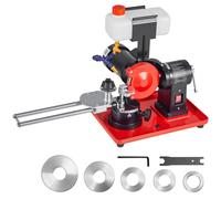 Affûteuse de lames de scie SucceBuy 370 W, affûteuse de lames de scie circulaire à 2 890 tr/min avec meule de 125 mm, affûteuse électrique avec réservoir d'eau pour lames de scie de 80 à 700 mm, affût