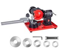 Affûteuse de lames de scie SucceBuy 370 W, affûteuse de lames de scie circulaire à 2 890 tr/min avec meule de 125 mm, affûteuse électrique à angle réglable pour lames de scie de 80 à 700 mm, affûteuse
