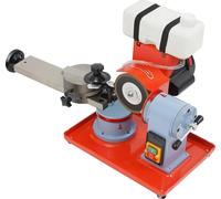 Affûteuse électrique pour lames de scie à bois - Affûteuse - 250 W - 2 800 tr/min - Angle réglable - Affûtage de précision - Réservoir d'eau - Rouge