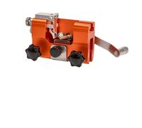 Affûteuse manuelle portable pour chaîne de tronçonneuse | Pince porte-lime à chaîne à manivelle avec construction en alliage d'aluminium durable pour un aiguisage manuel précis des