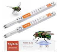 AffyBulb FSL OEM T8 F10W BL368 Ampoule de Rechange UV pour Lampe Anti Moustique/Tue Mouche Électrique 20W (2 pièces)