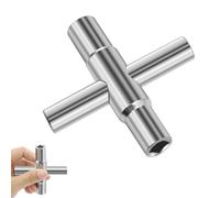 afhgdjr arrée 4 Voies,CléS CarréEs, Quatre Tailles 6,5 Mm / 7 Mm / 8 Mm / 9 Mm arréE Universelle,Pour D'Armoire De BoîTe De Compteur De Gaz D'Eau éLectrique