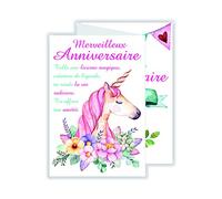 afie 69-3906 Carte 3 Volets Joyeux Anniversaire Fille