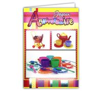 AFIE Carte Joyeux Anniversaire pour Petite Fille Enfant Collage Texte en Relief avec Enveloppe 12x17,5cm Dinette Théière Tasses Bols Gobelets Assiettes Soucoupes Cuillères Chariot Courses 67-1005/2