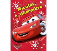 AFIE CSN9411 LOT 25 CARTES POSTALES DISNEY CARS Licence Officielle Flash McQueen SAINT NICOLAS 6 décembre - Format 10,5x15cm - à collectionner et échanger à l'école pour Garçons et A.P.E.L.