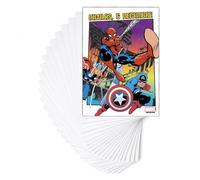 AFIE CSN9416 LOT 25 CARTES POSTALES MARVEL COMICS Spider Man Captain America Super Héros SAINT NICOLAS 6 décembre - Licence Officielle - Format 10,5x15cm - à collectionner Pour Garçons et A.P.E.L.