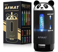 AFMAT Taille-crayon électrique avec récipient et 5 niveaux d'affûtage | Entrée et sortie automatiques, arrêt automatique, rechargeable par USB-C, pour crayons épais et fins (6,5 à 12 mm)