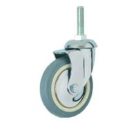 AFO 7/80 gG - Roue Diamètre 80 fort Chevron fileté/à colle Gris