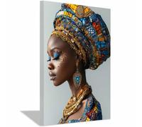 Afrique Peinture Murale Art Sur Toile Peintures Affiches Et Posters Élégant Deco Décoration Salon Chambre Horizontal Tableaux Muraux Art Wall Decor(Or 85)-50x70cm Encadrée