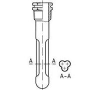Afriso 67335 TG 2000 / 2 15 x 16 mm, laiton, longueur de tige L1 100 mm