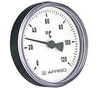 Afriso bimétal Thermometer 1930 -120 degrés 63704 boîtier 63mm, queue 40mm, raccordement 1/2 "
