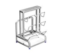 AFXGUSD Bloc à Couteaux et Porte-ustensiles avec Planches à Découper et Rangement pour Couvercles de Casseroles pour La Cuisine, 3 Couches