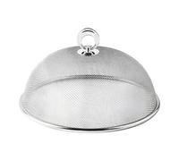 AFXGUSD Couvercle Alimentaire en d'acier Inoxydable, Cloche de Service, Filet de Protection avec Poignée pour Buffet, Restaurant, Camping, Pique-ni, M