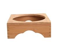 AFXGUSD Dessous de Plat en Bois Naturel Support pour Casserole Chaude Tapis de Protection Thermique Plateau pour Bols et Théière Matériau Stable Adapté à la, 21CM