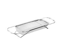 AFXGUSD Égouttoir à Vaisselle En Acier Inoxydable Séchoir Réglable Panier de Vidange à Mailles Fines Support D'Évier Adapté pour Le Séchage Rapide et, 31 Cm X 13 Cm X 6.5