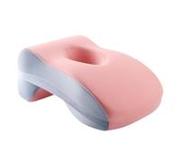 AFXGUSD Oreiller de Bureau Face Contre Table pour Dormir, Coussin de Soutien Cervical Portable, Rose et Bleu