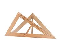 AFXGUSD Outil de Géométrie Mathématique En Bois pour Enseignants, Outil de Dessin Pédagogique, Règle éducative, Triangle