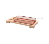 AFXGUSD Panier à Friture Multifonction En Acier Inoxydable avec Plaque de Cuisson, Idéal pour Barbecue et Buffet.