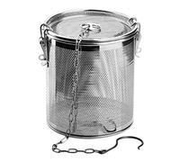 AFXGUSD Passoire à épices à Mailles Fines En Acier Inoxydable 304, avec Crochet et Boule à Thé pour Tasses et épices à Panier de Séparation Pratiqu, 1,3 L