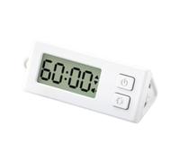 AFXGUSD Petit Minuteur Numérique de Cuisine Visuel pour La Gestion Du Temps et Le Décompte Des Minutes, Idéal pour L'enseignement Scolaire et Les élèves E, Blanc