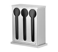 AFXGUSD Rangement pour Cuillères, Organiseur de Couverts, Distributeur de Couverts de Table, Distributeur D'ustensiles, pour Comptoir de Salle de Pause Ou, 3 Compartiments