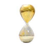 AFXGUSD Sablier Décoratif Moderne en Verre, Doré