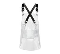AFXGUSD Tablier Transparent pour Un Nettoyage Facile En Cuisine, Noir 80cm