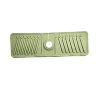AFXGUSD Tapis D'Évier pour Robinet Tapis de Séchage pour Vaisselle En Silicone Protection Contre L'Humidité Du Plan de Travail Surface Souple Fonction Antidér, Vert