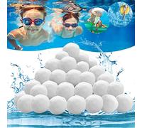 AFXXE Balles Filtrantes,1300g Réutilisables Balle Filtrante Piscine,Remplacer de Sable Filtration Piscine,Convient aux systèmes de Filtration pour Piscine