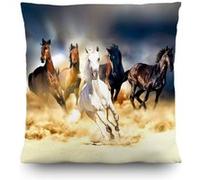 AG ART Coussin chevaux qui courent - 45 cm x 45 cm Multicolors G