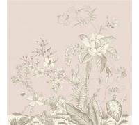 AG ART Coussin - fleurs blanches sur fond rose - 45 cm x 45 cm Multicolors G