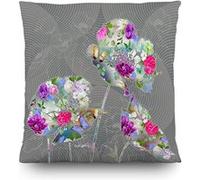 AG ART Coussin fleurs de couleurs - 45 cm x 45 cm Multicolors G