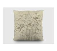 AG ART Coussin fleurs transparentes - 45 cm x 45 cm Multicolors G