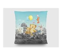 AG ART Coussin - ourson, renard, lapin en noir et blanc - 40x40 cm Multicolors G