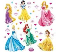 AG ART Minis Stickers 6 Princesses Disney - 30 CM x 30 CM Multicolors G