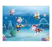 AG ART Papier Peint Intissé - Pat'Patrouille - modèle mission sous la mer 360 cm x 270 cm Multicolors G