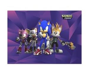 AG ART Papier peint Sonic Prime 4 Personnages - 252 x 182 cm multicolore