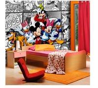 AG ART Papier peint XXL intisse Mickey BD Blanc Disney 360X270 CM Multicolors G