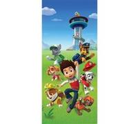 AG ART Poster de porte Intissé - Pat'Patrouille Ryder part à l'aventure avec ses amis - 90 cm x 202 cm Multicolors G