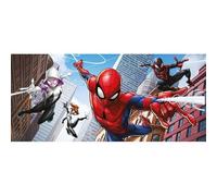 AG ART Poster géant - DSN MV Avengers SDR Miles Morales - 4 Personnages Qui volent- 202 cm x 90 cm
