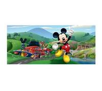 AG ART Poster horizontal Mickey Mouse Aire de Jeux Disney intisse 202CM X 90CM Multicolors G