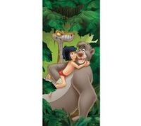 AG ART Poster porte Le Livre de la Jungle Disney intisse 90X202 CM Multicolors