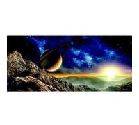 AG ART Poster Thème Saturn - 202 x 90 cm Multicolors G
