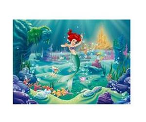 AG ART Poster XXL intisse Ariel La Petite Sirène Princesse Disney 155X115 CM Multicolors G