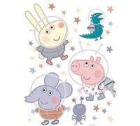 AG ART Sticker Peppa pig et sa famille dans l'espace - 1 planche 30 x 30 cm Multicolors G