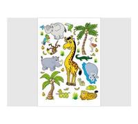 AG ART Stickers - Animaux de la Jungle - 1 planche 65x85 cm Bleu G