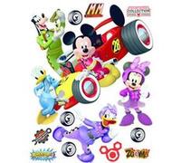 AG ART Stickers géant Mickey Racing Cars Disney 85x65 CM Multicolors G