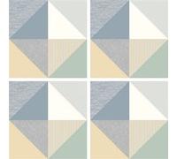 AG ART Stickers - Motifs de triangles - 1 planche 30x30cm Multicolors G
