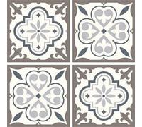 AG ART Stickers - Motifs fleurs grises- 1 planche 30x30cm Multicolors G